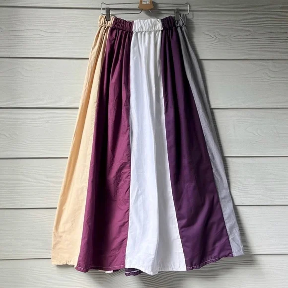 Handmade Muted Pastel Poet Maxi Skirt SKU 06206 - Picture 4 of 10